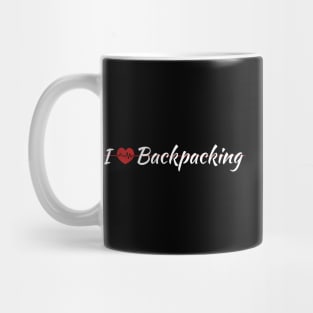 I Love Backpaking Mug